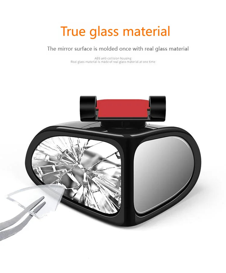 The car rearview mirror is adjustable at 360 degrees, avoiding blind spots in the field of view. Better safe driving and ensure