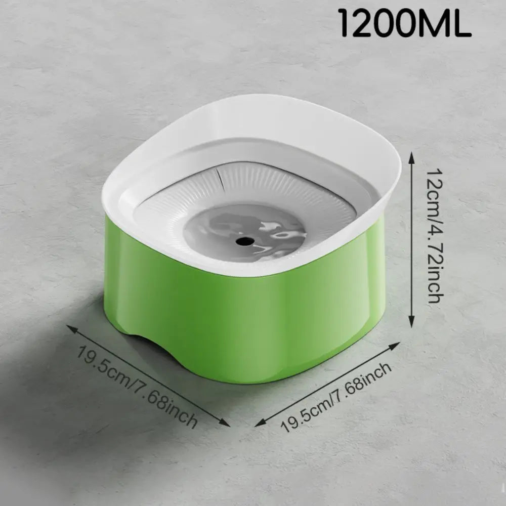 Spill-Proof Dog Floating Bowl Large Capacity Detachable Pet Water Bowl No Wet Mouth Plastic Automatic Drinking Bowl Home