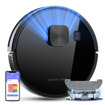 X7 Robot Vacuum Cleaner Can Work For 120-150 Minutes With Laser and Gyroscope Navigation Function Automatic Cleaning Sweep Robot
