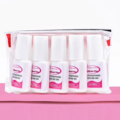 10g Nail Glue For Nail Tips Strongest Press On Nails (2/3/7/8/10ml) Nail Bond Brush On Nail Glue For For Acrylic Tips Nail Glue