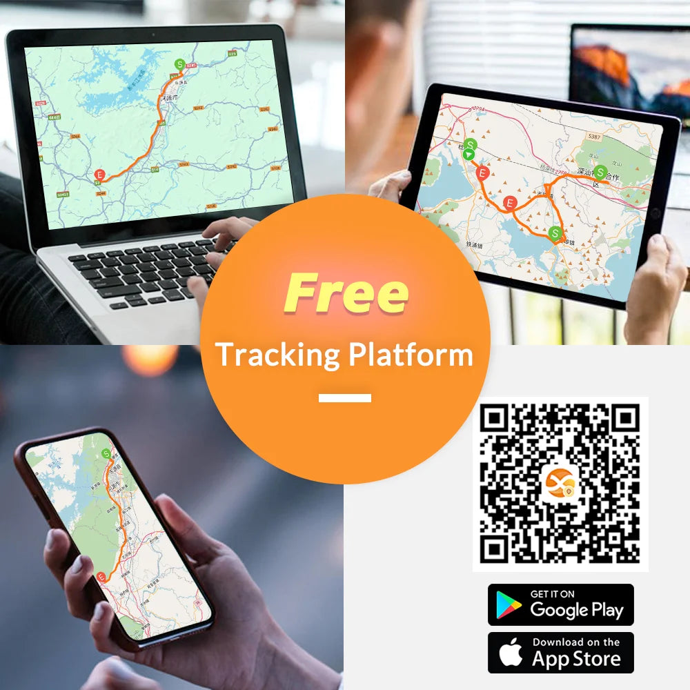 GPS Tracker Vehicle GPS Tracking Device for Car Motorcycle Mini GPS GSM ACC Alerts with Free Real Time Tracking APP with Relay