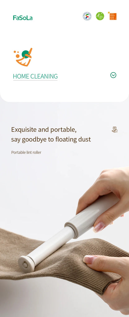 Portable Mini Clothing Lint Roller For Vercoats Woolen Clothes Static Electricity Grooming Brush for Pet Hair