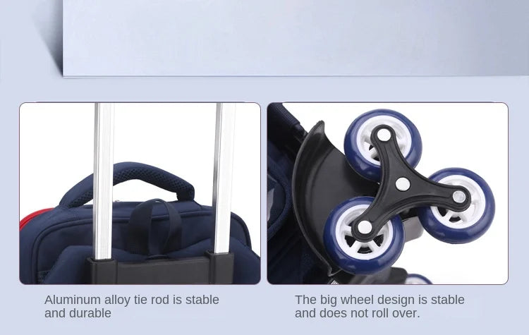 Rolling Backpacks for Primary School Children Trolley School Student Backpack Wheeled Bag Back To School Backpacks with Wheels