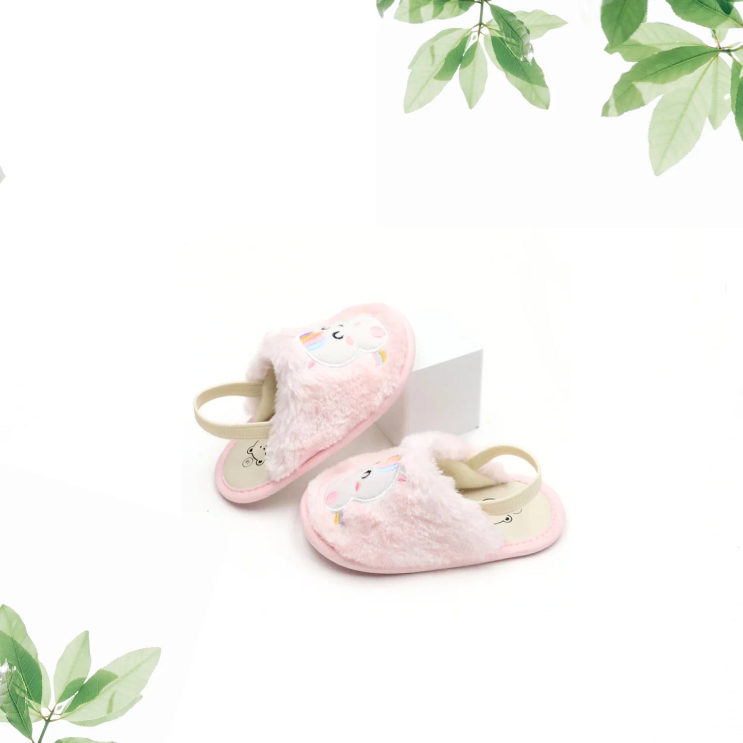 Baby slippers for babies learn to walk, non-slip and anti-fall, suitable for 0-6-12-18 months, soft and breathable soles, suitab