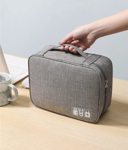 Travel Electronic Digital Storage Bag, Multifunctional High-capacity Earphones, Data Cable Protective Case, Dust Bag Travel Elec