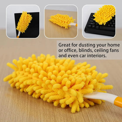 Reusable Dirt Cleaning Replacement Heads  Durable Microfiber Dust Removal Brush Replacement Heads Practical Cleaning Tools 6PCS