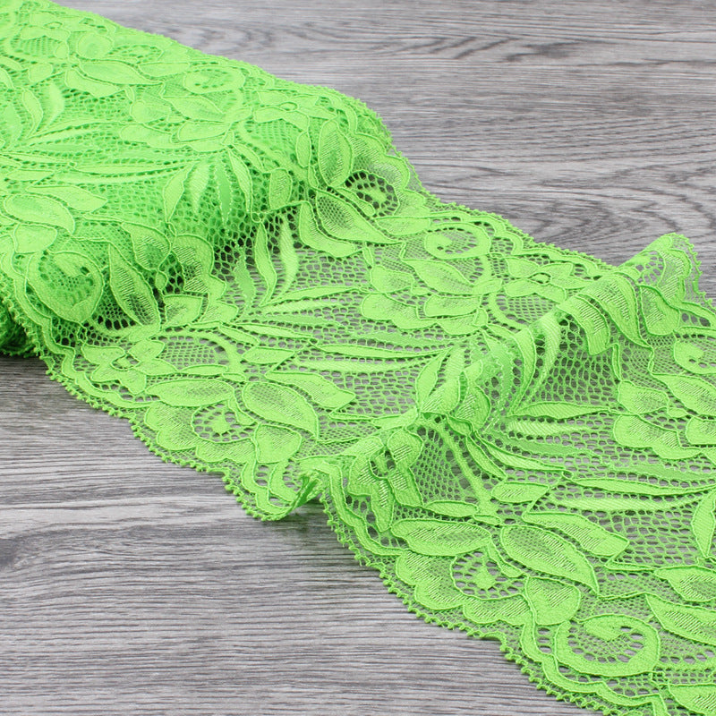 15cm Wide Lace Fabric Elastic Lace Ribbon 1meter DIY Apparel Sewing Handmade Crafts Lace Tape