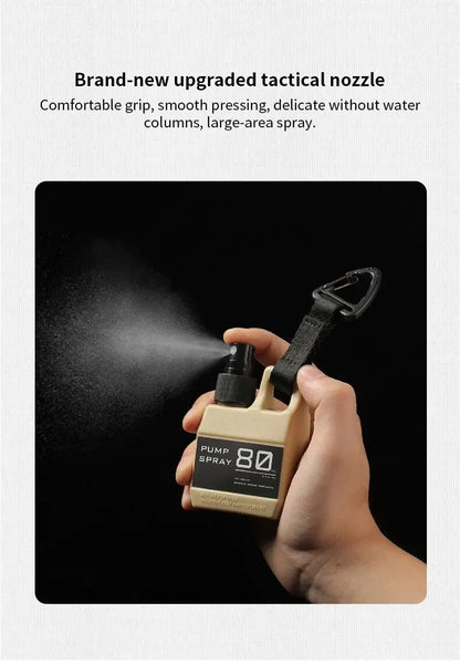 Spray Bottle Pump with Buckle, Portable, Outdoor Camping Travel Spray Bottle, Cosmetic Container, Alcohol, Perfume, Refillable