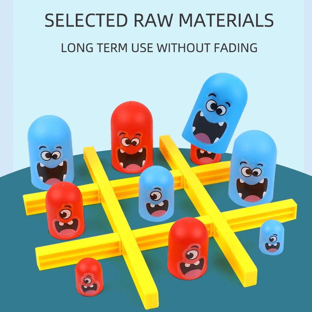 Funny Table Board Games Tic Tac Toe Intellectual Big Eating Small Chess Interactive Multiplayer Party Games Toys for Kids Adult