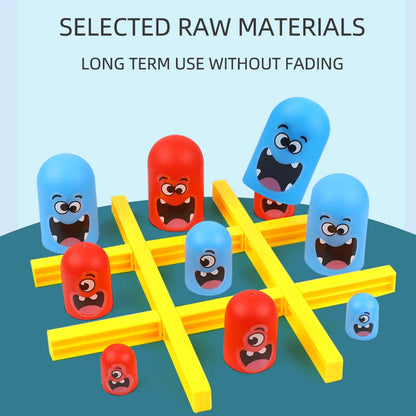 Funny Table Board Games Tic Tac Toe Intellectual Big Eating Small Chess Interactive Multiplayer Party Games Toys for Kids Adult