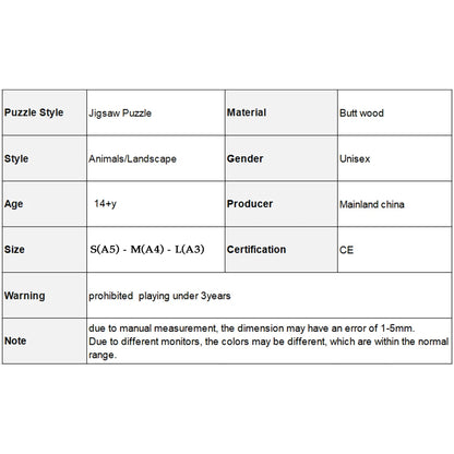 A Space Themed Wooden Puzzle Suitable For Adults - Challenging Irregular Shaped Intellectual Puzzle, Environmentally Friendly