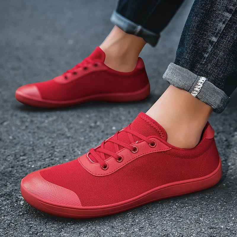 Sneakers for Men New Wide Barefoot Sneaker Fashion Flats Soft Zero Drop Sole Wider Toe Light Weight Fashion Shoes Plus Size