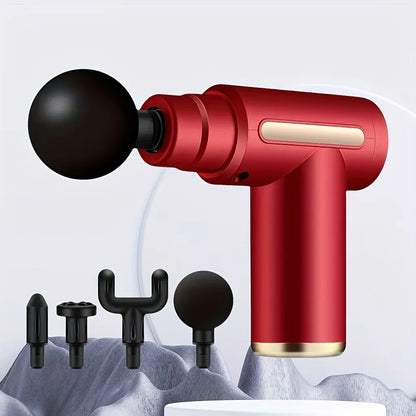 Portable Massage Gun,Muscle Relaxation Fascia Massager,6pcs Set Includes All Accessories,6 Adjustable Strength Levels,Ideal Gift