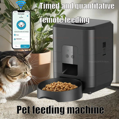 New Automatic Pet Feeder WiFi Version Automatic Cat Food Distributor Intelligently Controlled Pet Feeder Dog Feeder Pet Supplies
