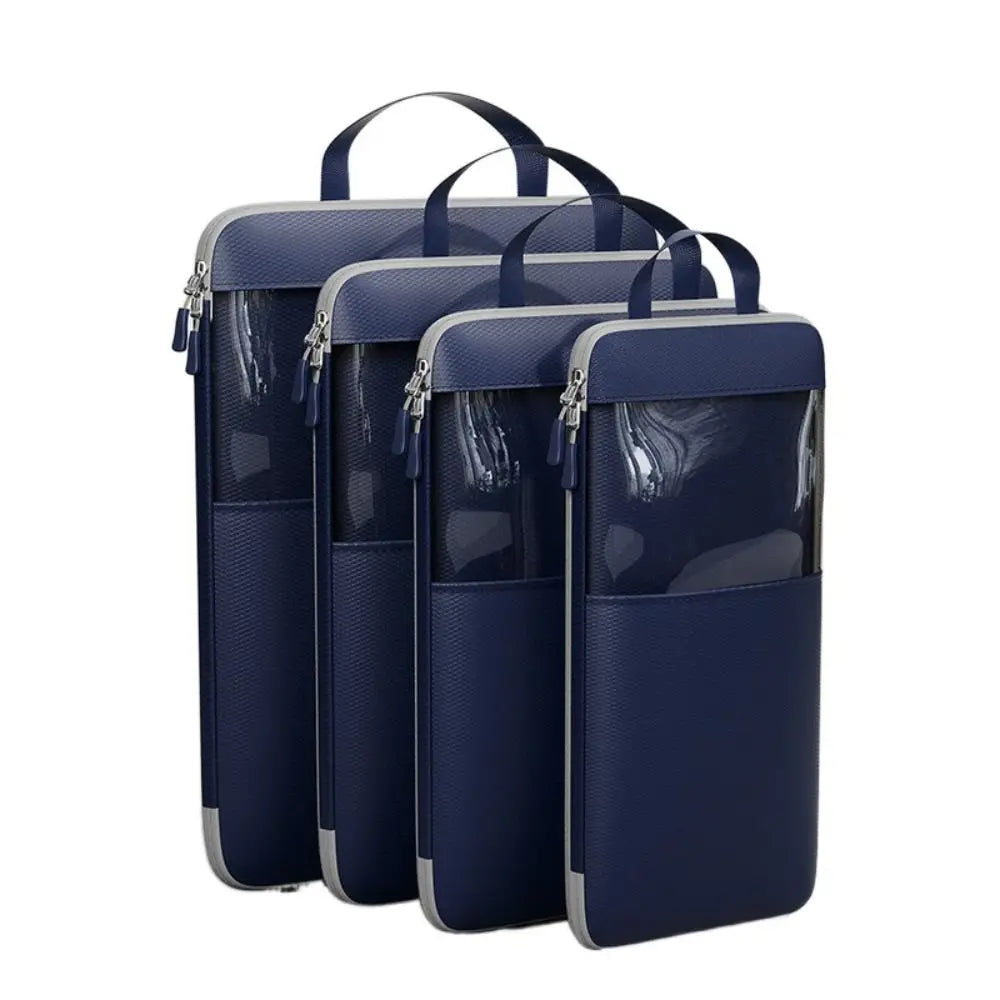 1/4Pcs Expandable Compression Packing Cubes Bag Multi-Sized Waterproof Travel Clothing Storage Bag Lightweight Dustproof