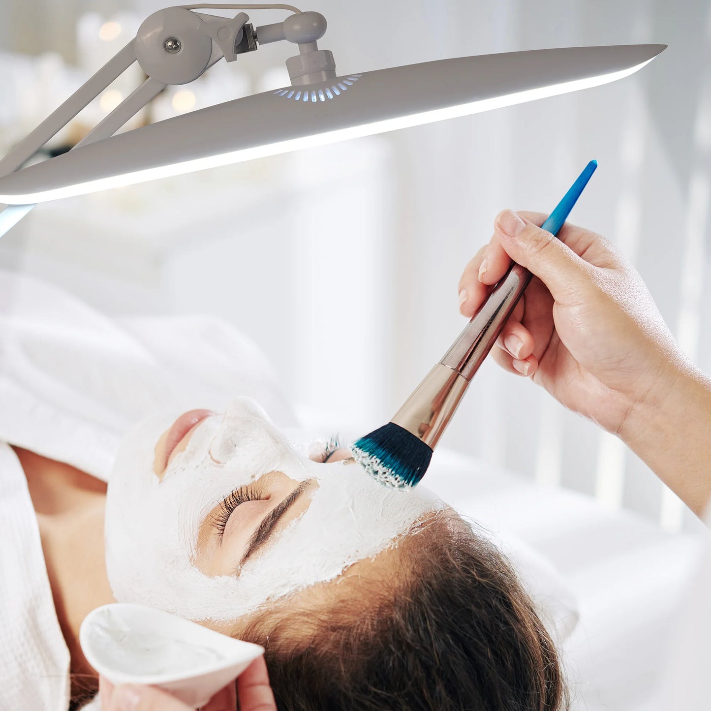 LED Task Lamp,24W Super Bright Desk Lamp,117 Pcs SMD LED,4 Level Brightness,Dimmable,Task LED Light for Home,Office,Workbench