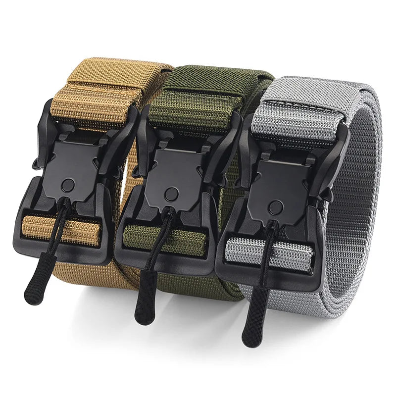 Tactical Belt Magnetic Buckle Belt Casual Nylon Tooling Training Belt Men's Trousers Belt Designer Men and Women Belt