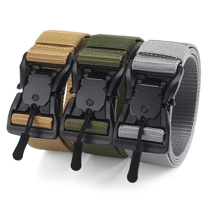 Tactical Belt Magnetic Buckle Belt Casual Nylon Tooling Training Belt Men's Trousers Belt Designer Men and Women Belt