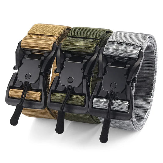 Tactical Belt Magnetic Buckle Belt Casual Nylon Tooling Training Belt Men's Trousers Belt Designer Men and Women Belt