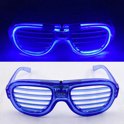 Light Up LED Glasses 5 Colors Heart Shape Glow Glasses Glow in The Dark Party Supplies Neon Party Favors for Kids Adults