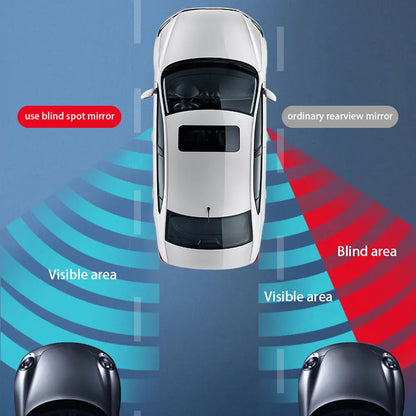 2pcs Bus Mid-Size Car Side Mirrors Truck Blind Spot Mirror Round Convex Wide Angle Baby Auto Rear View Mirrors Accessories