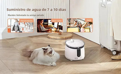 AQHH App Control Cat Water Fountain Wireless Pump Pet Water Fountain Inside Automatic Smart Fountain fuente de agua para gato