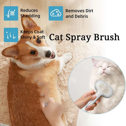 Pet Spray Hair Comb Pet Hair Remover Cleaning Brush Cats Grooming Dematting Water Mist Humidifier Hair Comb Dogs Tool