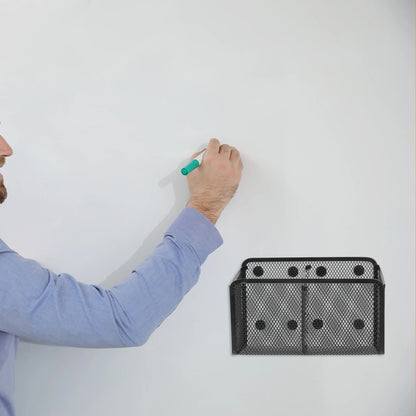 Magnetic Pen Holder Fridge Organizer Classroom Pencil Locker Iron Refrigerator Hanging Metal Wire Mesh Baskets Spacious