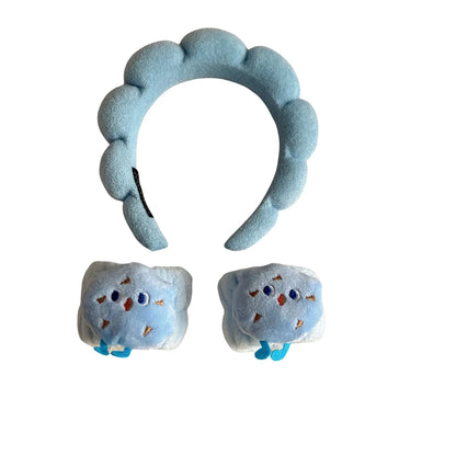 Spa Headband & Wristband for Face Wash 1 Set of skincare headband for face wash, facial mask and skincare