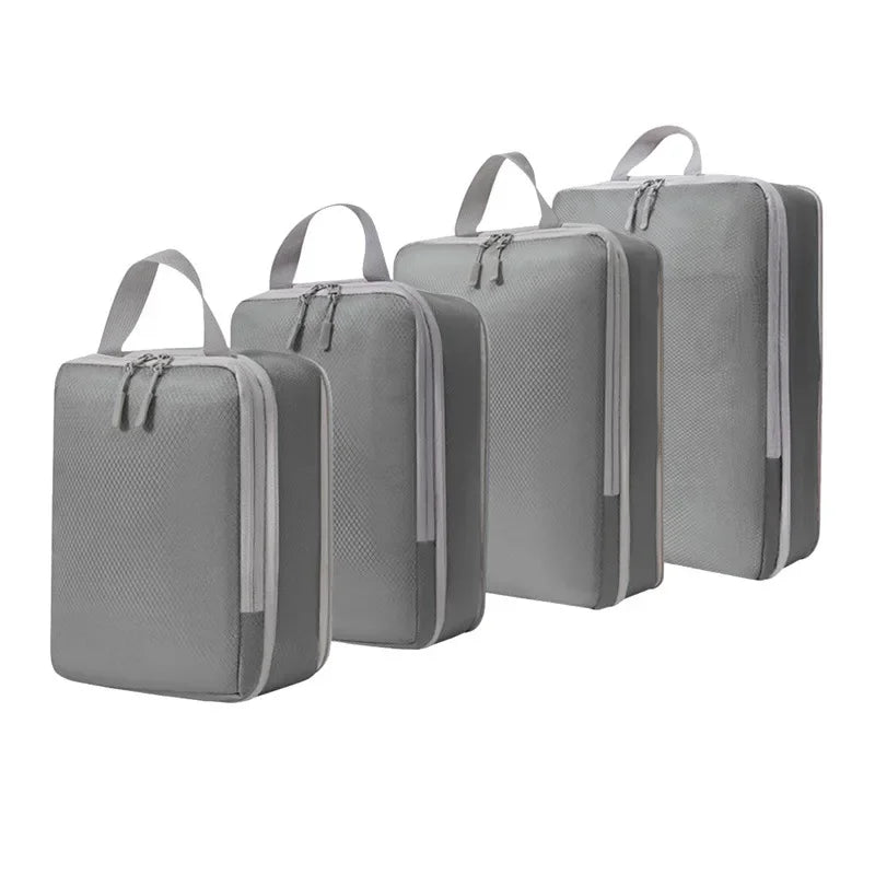 Portable Travel Compression Packing Cubes Bag Suitcase Clothes Handbag Travel Bag drawers for clothes folding bag hand big bags