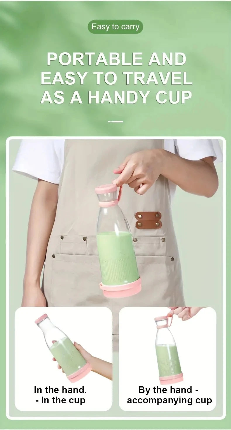 Electric Juicer Cup 6 Blades Blender Milkshake Machine USB Portable Fruit Milk Mixing Tool Mini Fresh Juice Blender Sport Bottl