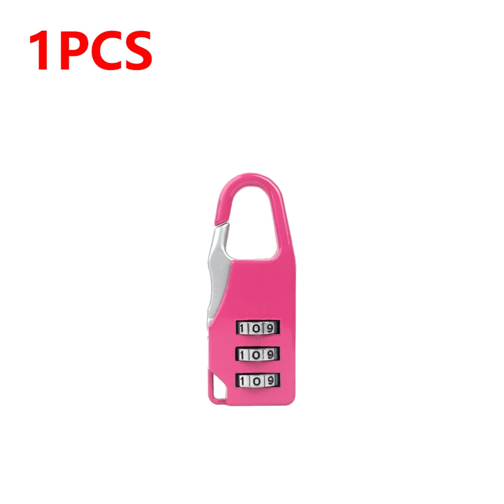 3 Digit Number Combination Pad Lock Padlock Outdoor Waterproof Lock Suitcase Luggage Security Coded Lock Zinc Alloy Code Lock