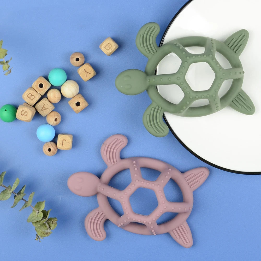 Baby Silicone Teethers Animal Food Grade Silicone Baby 0-12 Toys Silicone Teeth Grinding Stick Newborn Pacifier Accessories Toys