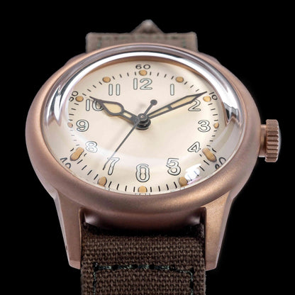 【SHY035】THORN Watch CuSn8 Tin Bronze Watch 36mm Diameter WWII Military Watch Retro Watch Trendy Men's Watch NH35 Movement