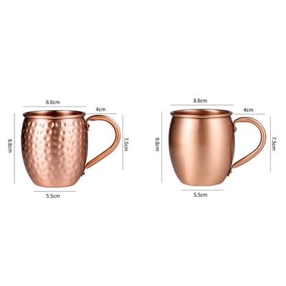 530ML 100% Pure Copper Mug Moscow Mule Mug Drum Cup Cocktail Cup Pure Copper Mug Restaurant Bar Cold Drink Cup