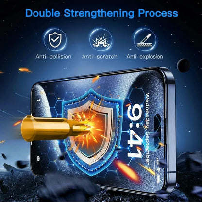 5pcs Anti-blue Light Mobile Phone Protective Film for iPhone 17/16e/16ProMax/15/13/12/11/XS/XR Durable Screen Protector