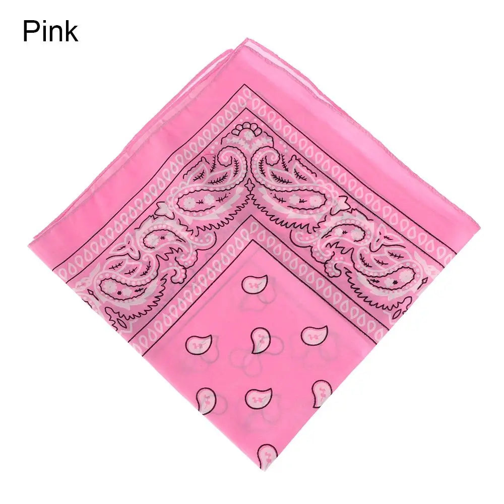 Sports Supplies Handkerchief Neck Scarf Printed Square Scarves Paisley Bandana Hair Band Wristband