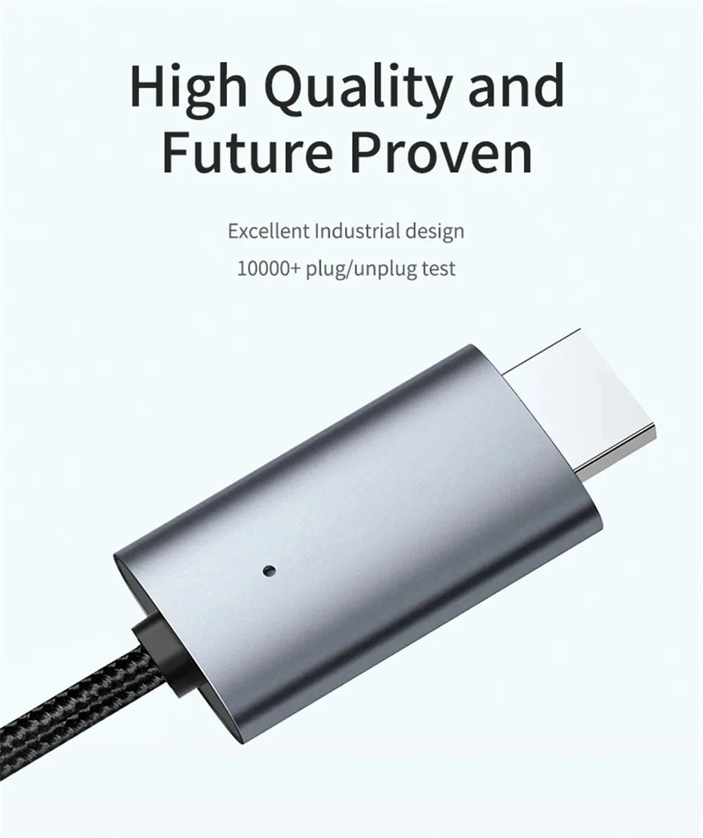 LD39 Wire HD Streaming Display TV Stick Dongle Micro USB Type C to HDMI Cable Mirroring Screen for Android Phone Tablet to TV