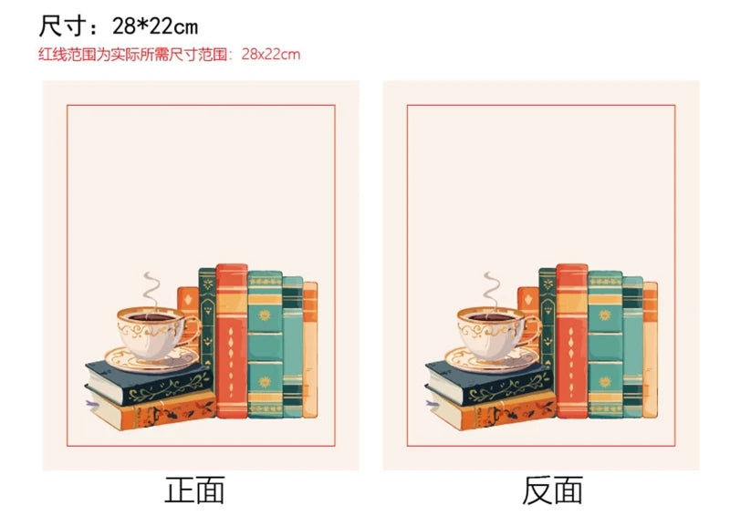 1 pc Book Sleeve Coffee Book Covers Book Pattern Black Book Protector for Paperbacks Washable Fabric Cloth Book Cover