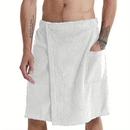 Bath Towels Beach Towels Men's Wearable Bath Towels Bathroom Shower Room Bathrobes with Pockets