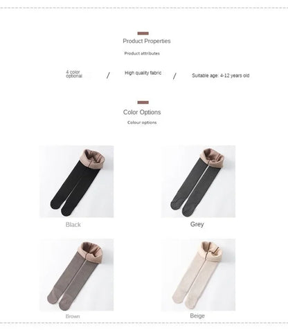 Winter Infant Girls Plus Velvet Pantyhose Children's Leggings Thickening Kids Babys Skinny Pants Snow Keep Warm