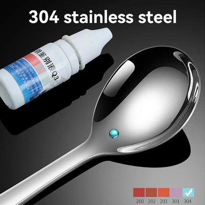 WORTHBUY 304 Stainless Steel Thickening Spoon Creative Long Handle Spoon Pot Spoon Soup Ladle Home Kitchen Essential Tools