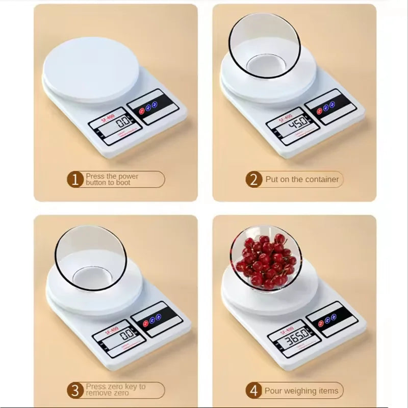 Household Kitchen Electronic Scale, Convenient Digital Food Electronic Scale, Baking Cake Coffee Small Weighing Scale