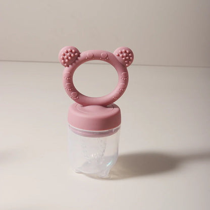 Baby Silicone Fruit Feeder – Bite & Explore Fresh Fruits cute cartoon design Chewable soft