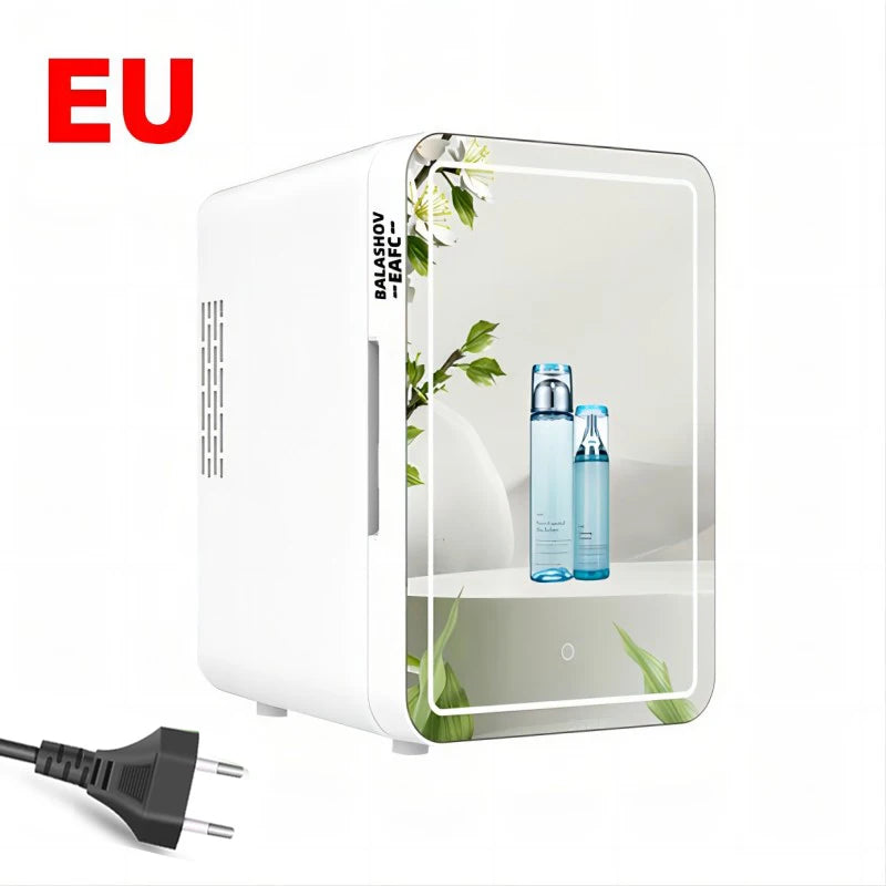 EAFC 4L Mini Fridge Car Home Mini Refrigerator Dual Core Freeze Heating Food Fruit Storage Fridge Cooler for Home Travel Camping