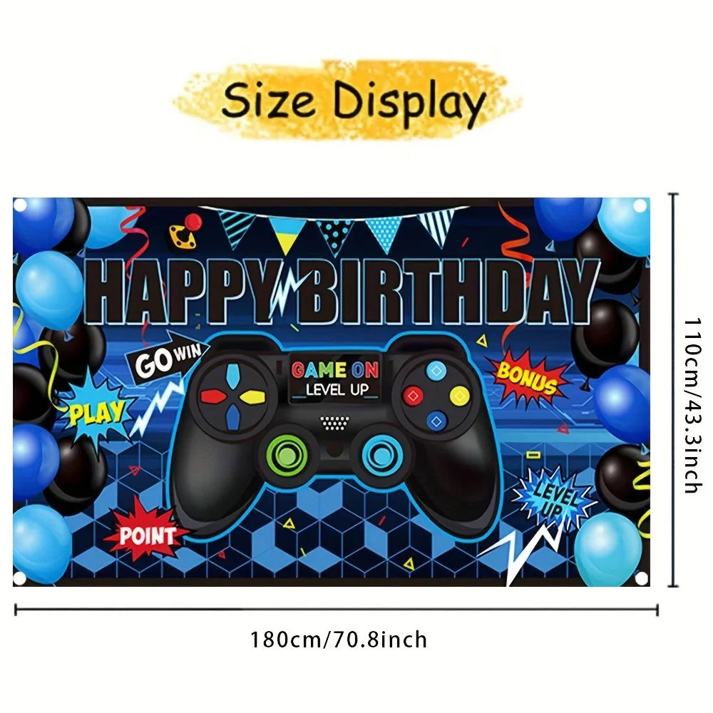 Video Game Background Party Game Themed Party props Video game Party Wall decoration supplies Party decoration supplies