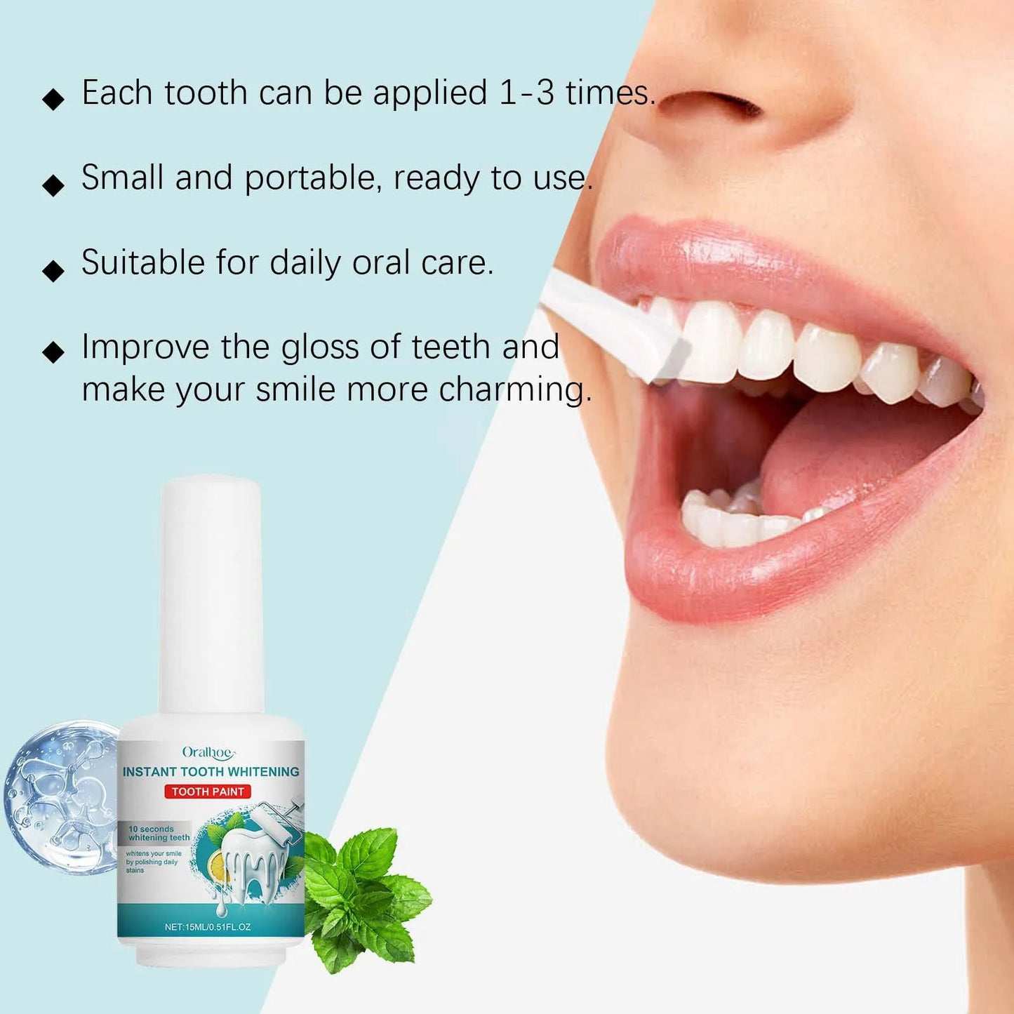 Teeth Whitening Paint Remove Tooth Stains Tartar Prevent Pigmentation Bleach Cleaning Odor Fresh Breath Oral Hygiene Care Tools