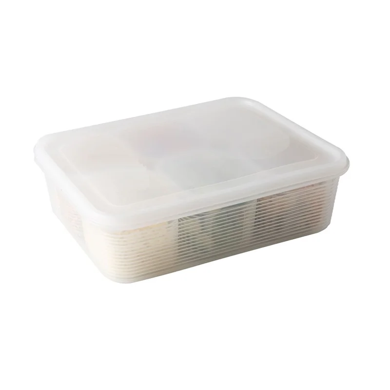 SOFT-Food Storage Container With Lid Plastic Food Container For Storage Room Organization And Storage Can Be Reused.