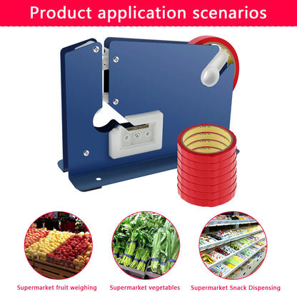 New Metal Bag Sealer Portable Bag Sealer Taper Dispenser with Trimmer Cutter Sealing Machine for Home Kitchen Outdoor Picnic