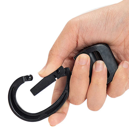 2 Pieces of 360 Degree Rotating Hooks for Baby Carriers Rotating Hanging Bags Handcarts Storage Bags Nylon Woven Straps Hooks